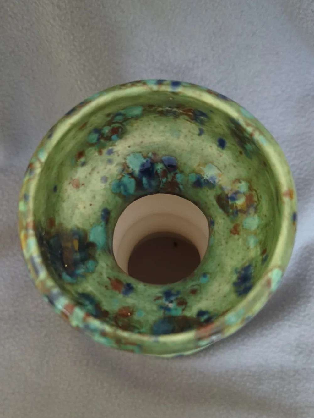 Handcrafted Pottery Candleholder.